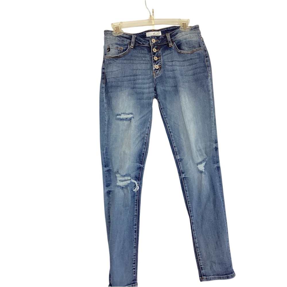 Kancan Women’s size blue jeans distressed